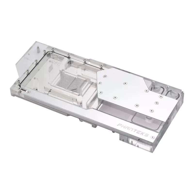 Ūdens bloks + Aizmugures plāksne Phanteks Glacier G40 Acrylic Copper pelēka Transparent