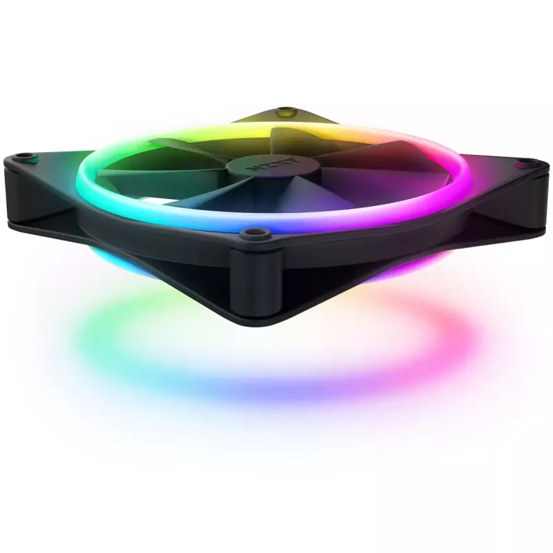 Ventilators NZXT F120 RGB DUO 12 cm melns 500–1800 RPM 2.42 mmH2O