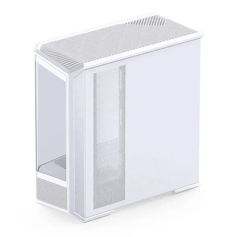 Datora korpuss Jonsbo D400 Midi Tower ATX rūdīts stikls - balts