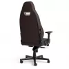Spēļu krēsls noblechairs LEGEND — polsterēts sēdeklis, brūns, 520 mm platums, 132–142 cm augstums, maksimālā slodze 150 kg