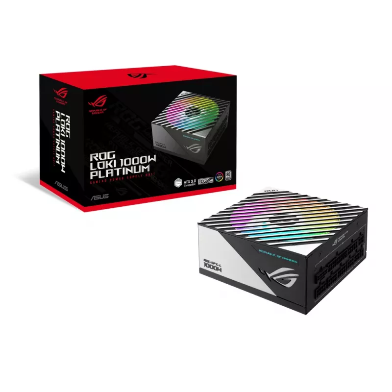 ASUS ROG Loki SFX-L 1000W Platinum barošanas bloks 24-pinu ATX melns, sudrabots