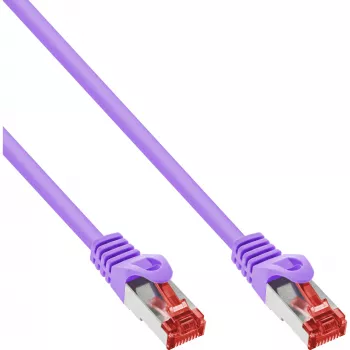 InLine komutācijas kabelis S/FTP PiMF Cat.6 250MHz PVC varš violets 5m