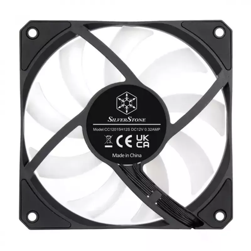 Gaisa dzesētājs Silverstone Air Slimmer 120 12 cm melns caurspīdīgs