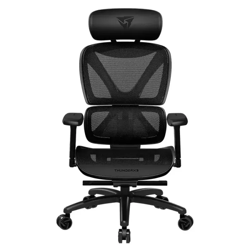Tīklsēdeklis ThunderX3 XTC Mesh tīklveida atzveltne Melns augstums 118–126 cm