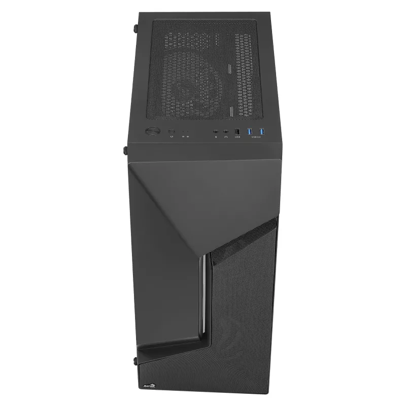 Aerocool SCAPEBKV3 Gaming ATX Case Front RGB LED Tempered Glass 3x ARGB Fans Melns