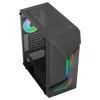 Aerocool SCAPEBKV3 Gaming ATX Case Front RGB LED Tempered Glass 3x ARGB Fans Melns