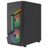 Aerocool SCAPEBKV3 Gaming ATX Case Front RGB LED Tempered Glass 3x ARGB Fans Melns
