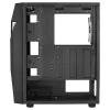 Aerocool SCAPEBKV3 Gaming ATX Case Front RGB LED Tempered Glass 3x ARGB Fans Melns