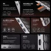 Axagon HMC-KB-GE, USB 5Gbps centrmezgls ar tastatūru, HDMI 4K/60Hz, 3x USB-A, SD/mSD, audio, PD 100, vācu izkārtojums