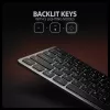 Axagon HMC-KB-GE, USB 5Gbps centrmezgls ar tastatūru, HDMI 4K/60Hz, 3x USB-A, SD/mSD, audio, PD 100, vācu izkārtojums