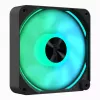 Ventilators APNX FP2-120 PWM ARGB Maksimālā gaisa plūsma 83.87 cfm Melns