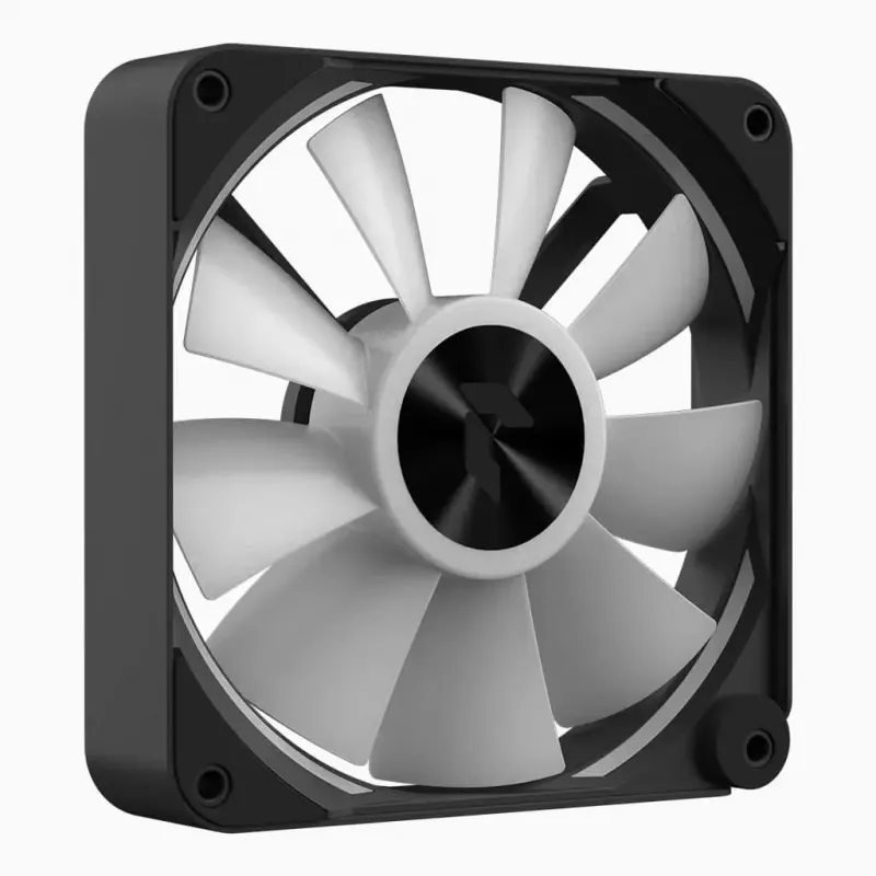 Ventilators APNX FP2-120 PWM ARGB Maksimālā gaisa plūsma 83.87 cfm Melns