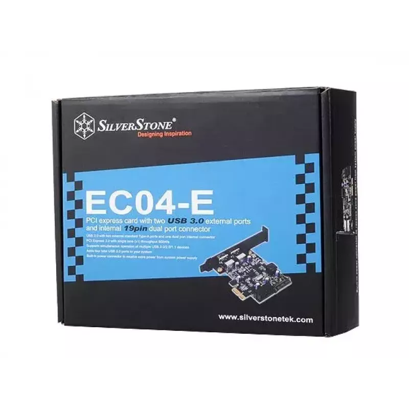Saskarnes karte Silverstone EC04-E iekšējā USB 3.2 Gen 1