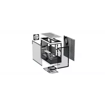PC korpuss HYTE Y40 Midi Tower melns, balts