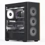 Aerocool D501A Midi Tower Melns, Wood