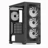 Aerocool D501A Midi Tower Melns, Wood