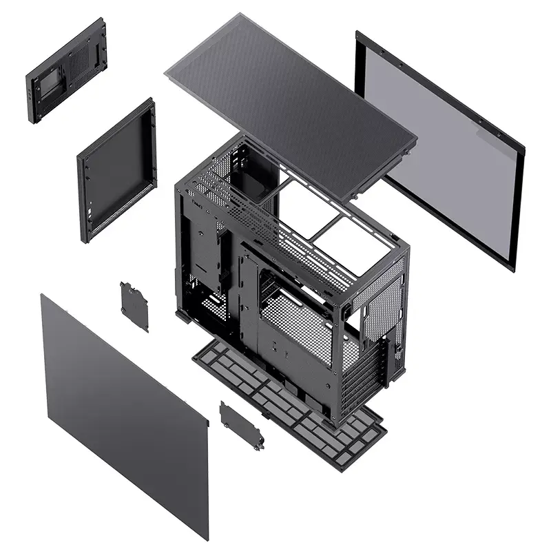 PC korpuss Jonsbo D41 STD Midi Tower melns
