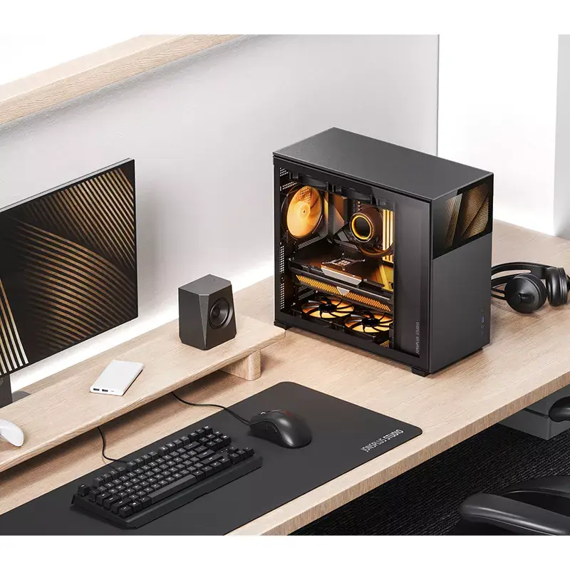 PC korpuss Jonsbo D41 STD Midi Tower melns
