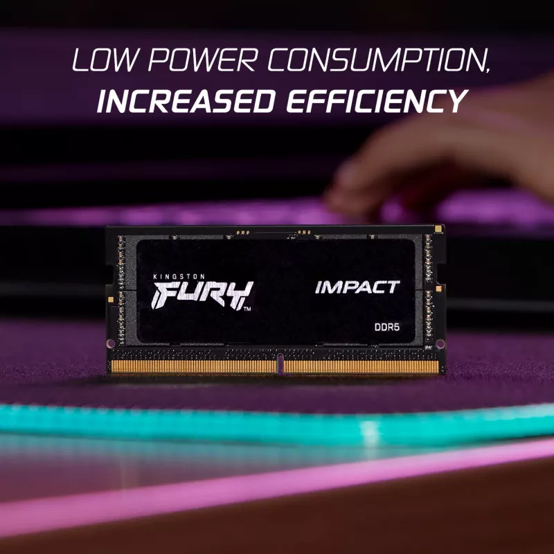 Kingston Technology FURY 16GB 6400MT/s DDR5 CL38 SODIMM Impact XMP