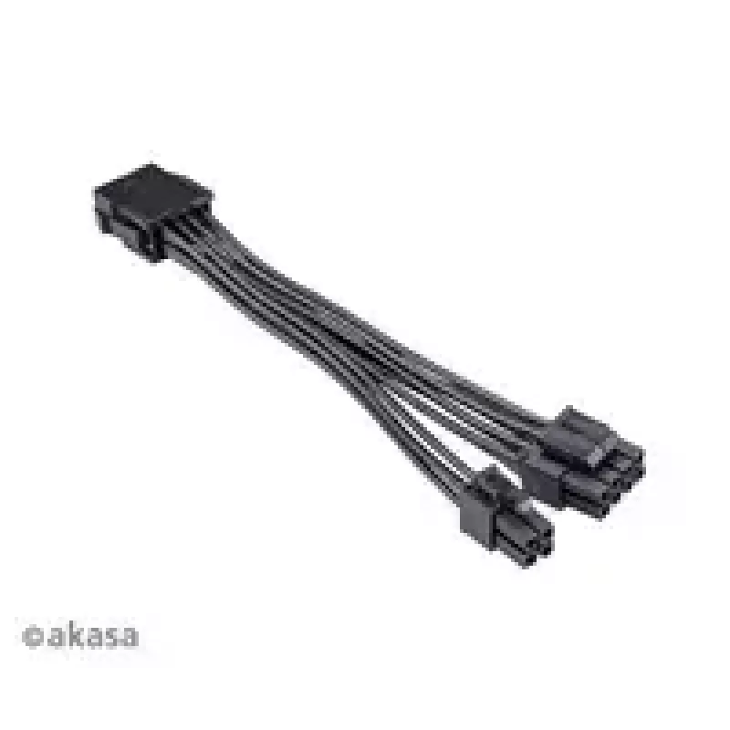 Adaptera kabelis Akasa AK-CBPW22-15 — 8-pin EPS uz 4-pin ATX, 15 cm