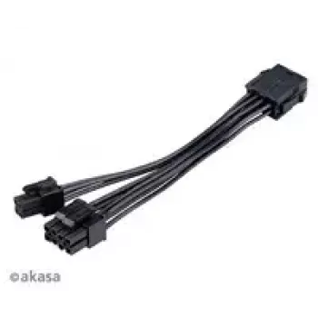 Adaptera kabelis Akasa AK-CBPW22-15 — 8-pin EPS uz 4-pin ATX, 15 cm