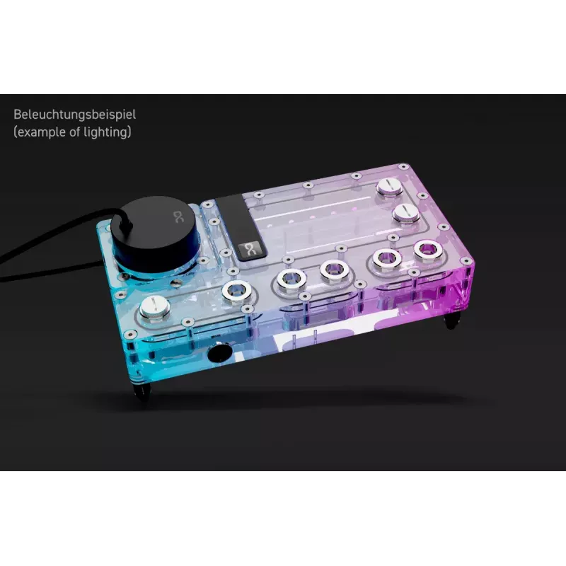Sūknis un rezervuārs Alphacool Core Distro Plate Melns Transparent Acrylic Aluminium Ceramic Synthetic