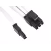 kabelis PCI-E 8pin(6+2) Silverstone SST-PP07-PCIW 0.25m