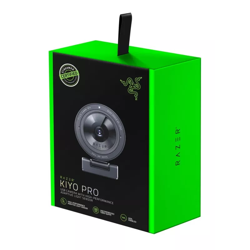 Webcam Razer Kiyo Pro 2.1 MP 1920 x 1080 pikseļi USB Melna