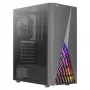 Aerocool DELTABKV1 ATX PC korpuss RGB priekšpuse pilns sānu logs 12cm ventilators melns