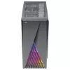 Aerocool DELTABKV1 ATX PC korpuss RGB priekšpuse pilns sānu logs 12cm ventilators melns