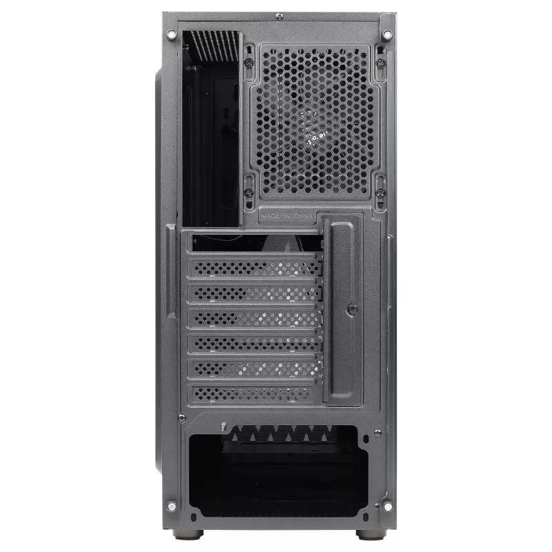 Aerocool DELTABKV1 ATX PC korpuss RGB priekšpuse pilns sānu logs 12cm ventilators melns
