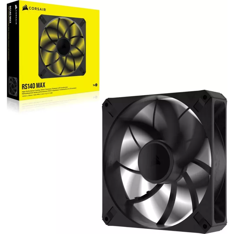 CORSAIR ventilators - Rs sērija Rs140 Max 140 mm viena iepakojums