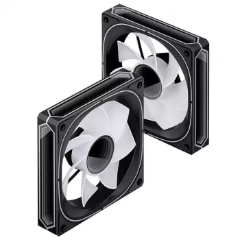 Jonsbo FR-505BR 12 cm ventilators, melns balts, 800–1800 RPM, 47,2 CFM