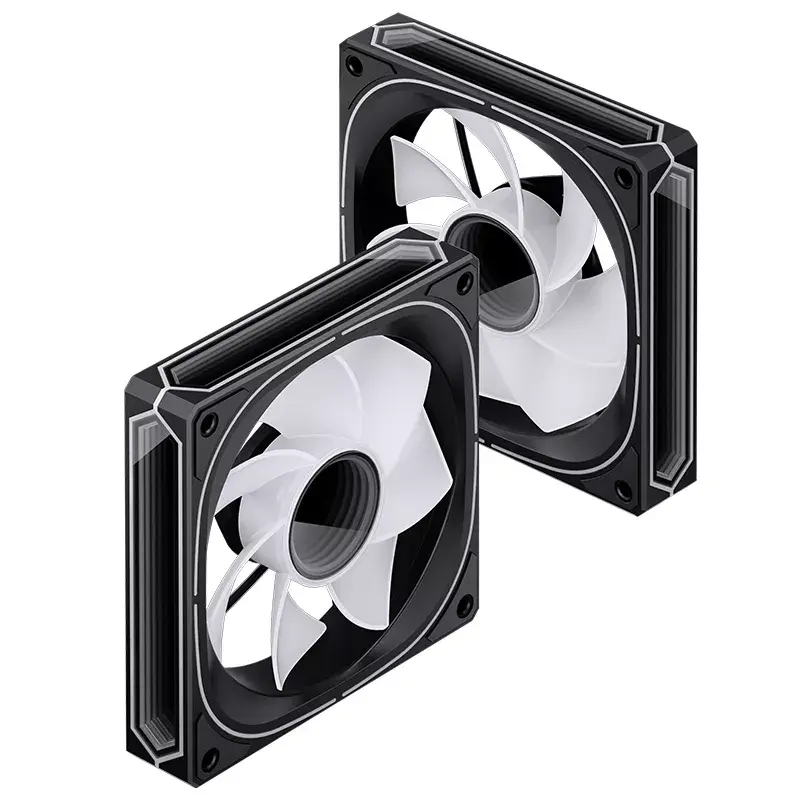 Jonsbo FR-505BR 12 cm ventilators, melns balts, 800–1800 RPM, 47,2 CFM