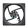 Jonsbo FR-505BR 12 cm ventilators, melns balts, 800–1800 RPM, 47,2 CFM