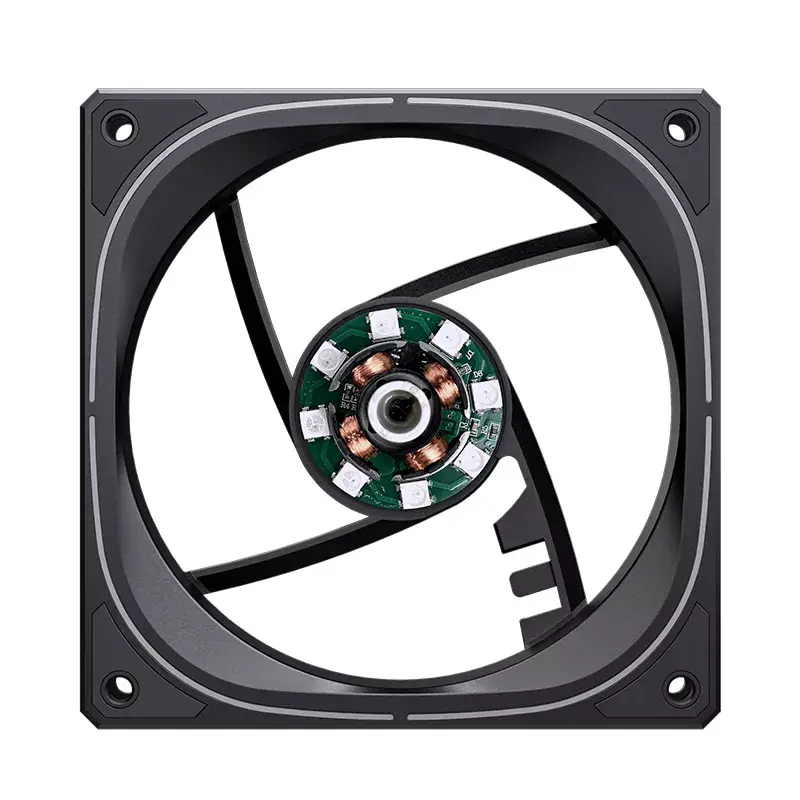Jonsbo FR-505BR 12 cm ventilators, melns balts, 800–1800 RPM, 47,2 CFM