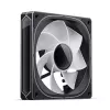 Jonsbo FR-505BR 12 cm ventilators, melns balts, 800–1800 RPM, 47,2 CFM
