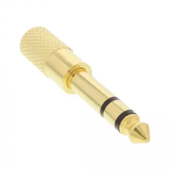 InLine Audio Adapter 6.3mm vīriešu / 3.5mm sieviešu stereo ar zeltu pārklāts metāls