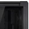 PC korpuss ASUS ProArt PA602 Midi Tower melns — ATX/EATX atbalsts, rūdīts stikls, 2x200 mm priekšējie ventilatori, 360 mm augšējais radiators, GPU līdz 450 mm
