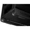 PC korpuss ASUS ProArt PA602 Midi Tower melns — ATX/EATX atbalsts, rūdīts stikls, 2x200 mm priekšējie ventilatori, 360 mm augšējais radiators, GPU līdz 450 mm
