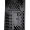 PC korpuss ASUS ProArt PA602 Midi Tower melns — ATX/EATX atbalsts, rūdīts stikls, 2x200 mm priekšējie ventilatori, 360 mm augšējais radiators, GPU līdz 450 mm