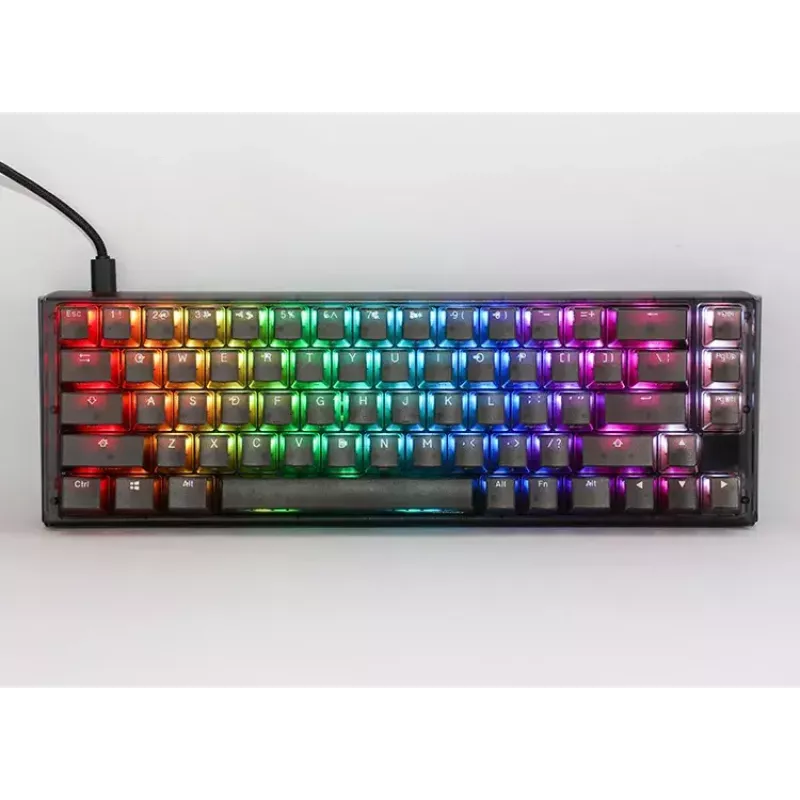 Ducky One 3 Aura SF klaviatūra spēlēm USB QWERTY melna 67 taustiņi RGB