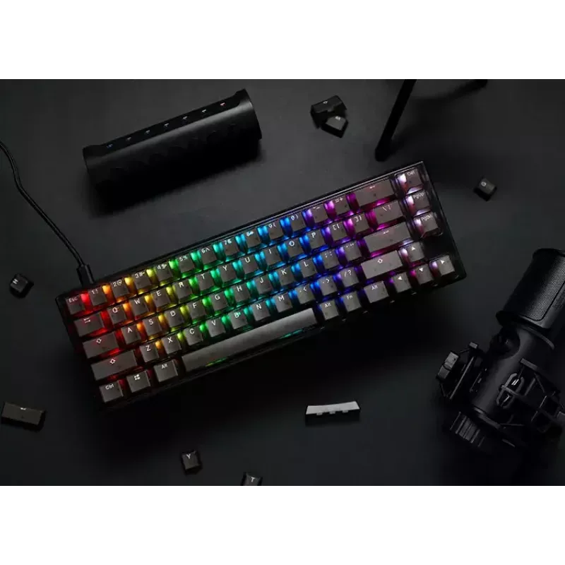 Ducky One 3 Aura SF klaviatūra spēlēm USB QWERTY melna 67 taustiņi RGB
