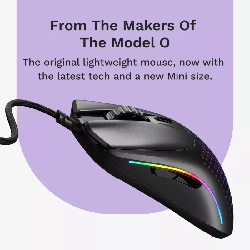 Glorious Gaming Model O 2 Mini spēļu pele RGB melnā krāsā