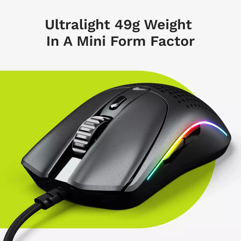 Glorious Gaming Model O 2 Mini spēļu pele RGB melnā krāsā