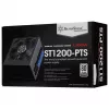 Barošanas bloks SILVERSTONE ST1200-PTS 1200 W 80 PLUS Platinum, 20+4 pin ATX, 120 mm ventilators, Melns
