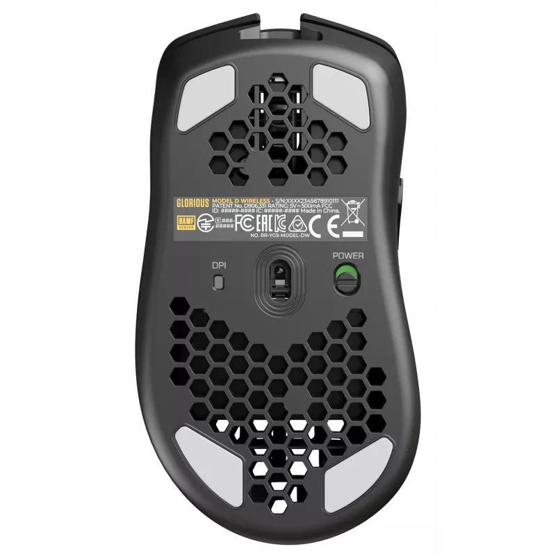 Glorious Gaming Glorious Model D Wireless - matēti melns, labās rokas, RF bezvadu, 19000 DPI, melns