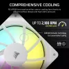 Ventilators Corsair RS120 ARGB 12 cm Balts 420-2100 RPM 3 gab.