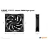 be quiet! Light Wings 120mm ARGB PWM liela ātruma ventilators, melns