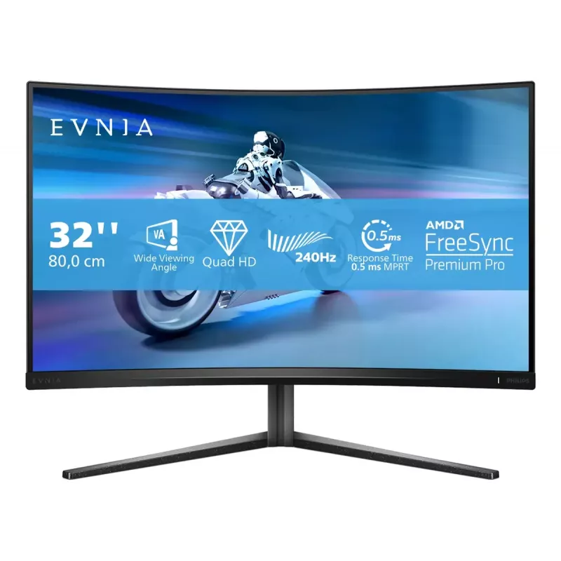 Philips Evnia 5000 32M2C5500W/00 datora monitors 80 cm (31,5 collu) 2560 x 1440 pikseļi Quad HD LCD Melns